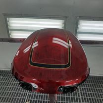 Harley Davidson Muscle gold scallops red candy marble 85