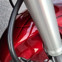 Suzuki Intruder m1800r red candy ghost classic flames 14