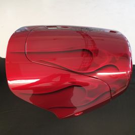 Suzuki Intruder m1800r red candy ghost classic flames 38
