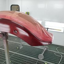Yamaha Stryker 1300 gold stripes red marble candy 18