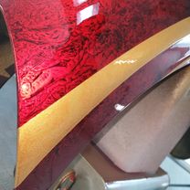 Yamaha Stryker 1300 gold stripes red marble candy 39