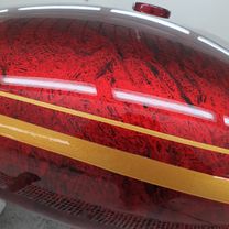 Yamaha Stryker 1300 gold stripes red marble candy 42
