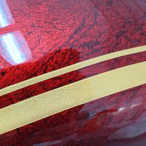 Yamaha Stryker 1300 gold stripes red marble candy 44