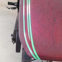 Yamaha Stryker 1300 gold stripes red marble candy 57