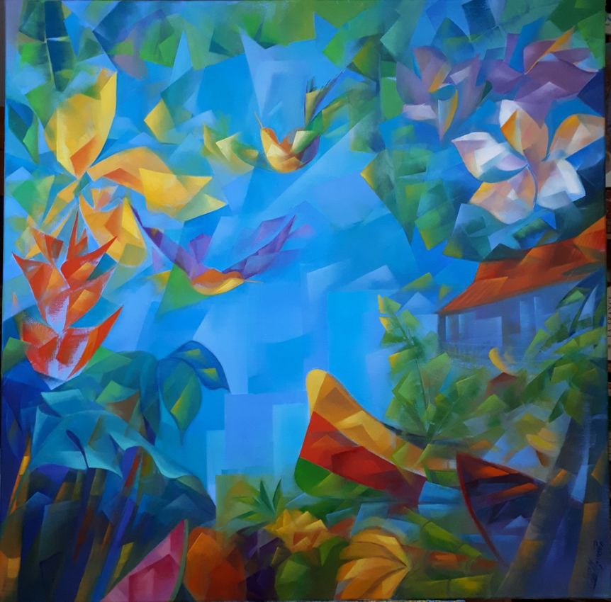   CARAIBES 100 x100 cm