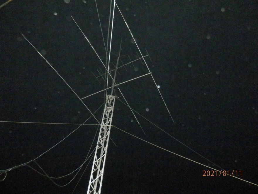 KW-Yagi bei Nacht
