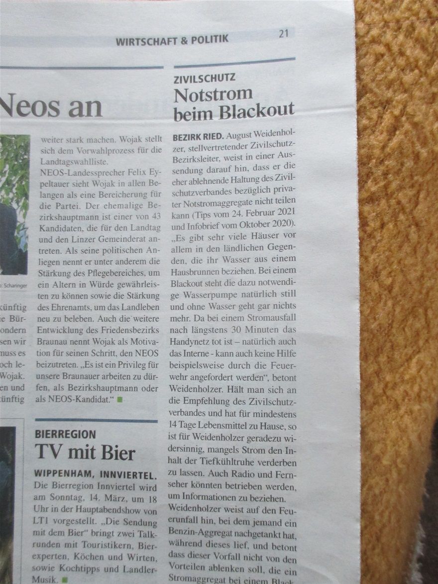 Meine Antwort darauf in den 