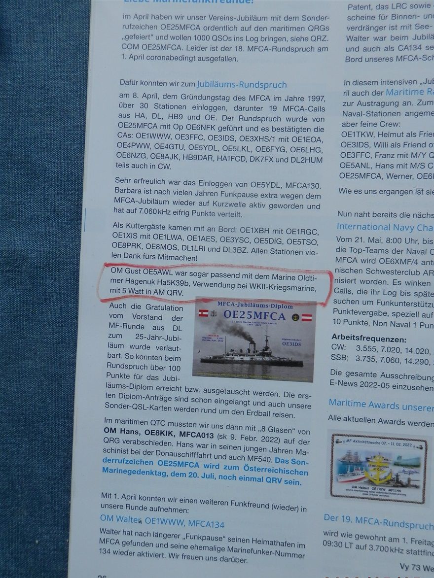 Mit dem Funkgerät der Kriegsmarine bei der Marinefunkerrunde (QSP 5/22)