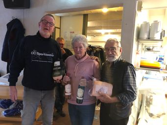 Dagens vindere: Nr. 1 Kurt, nr. 2 Ib, nr. 3 Hanne T