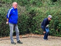 Den kommende klubmester lægger an til et mesterkast