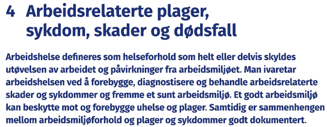 Fra Faktabok om arbeidsmiljø og helse (2024), Statens arbeidsmiljøinstitutt