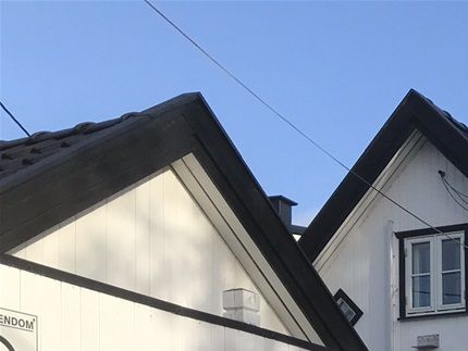 Noen av husene på Hylla, Enebakkveien 38 - 60