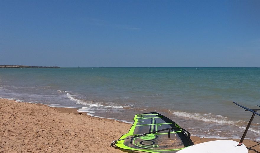 Plaisance IO, vent trop léger, faudra attendre de moins bonnes conditions météo pour décoller...