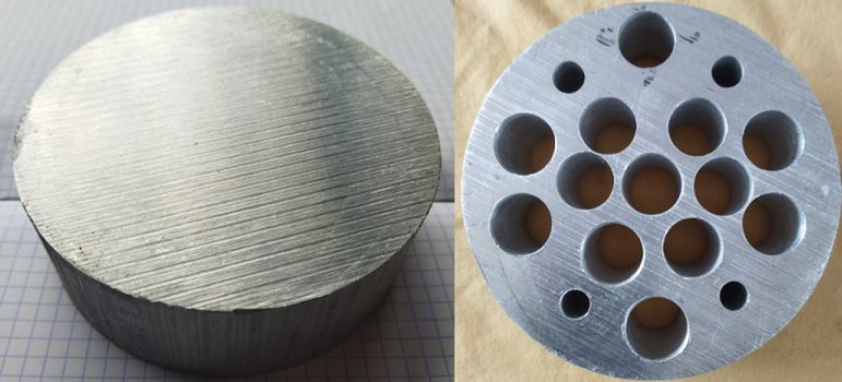 Disque aluminium transformé