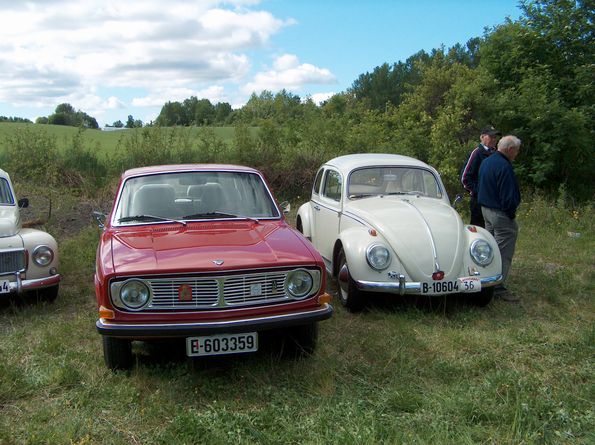 1968 Volvo 144, og 1963 Volkswagen 1200.