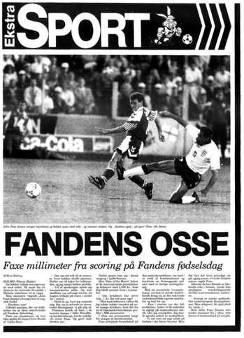 European Football Championship 1992, John Faxe Jensen. © Photo: Ole Steen / Scanpix