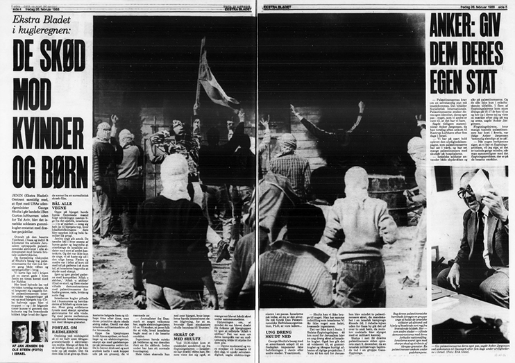 Anker Jørgensen Palæstina 1988.  © Photo: Ole Steen /Ekstra Bladet/Scanpix