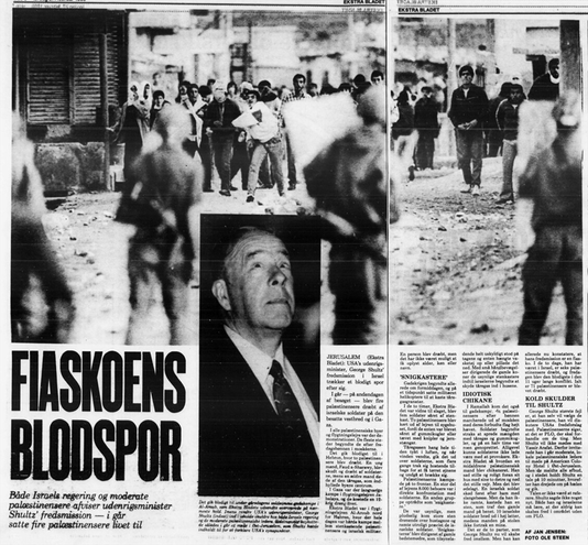 Anker Jørgensen Palæstina 1988.  © Photo: Ole Steen /Ekstra Bladet/Scanpix