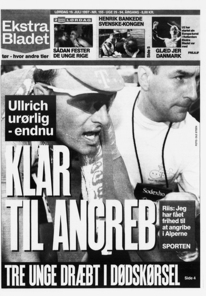 Bjarne Riis Tour de France 1997.. © Photo: Ole Steen/Ekstra Bladet/Scanpix