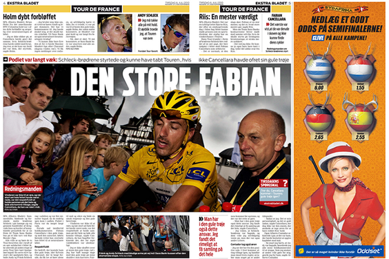 Tour de France 2010.  © Photo: Ole Steen/Scanpix