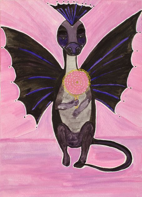 Baby Obsidian Dragon