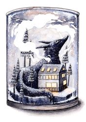 Groß (Wolf schneekugel)