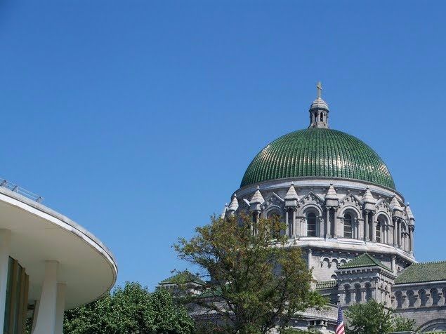 On a certain Sunday 68 years ago today Dr. Mario Salvador AAGO, then organist of the Saint Louis Cathedral Basilica (photo), played the dedication recital on its entirely rebuilt and greatly enlarged IV/77 (four manual, 77 rank) Kilgen liturgical pipe organ.
On that same say a little boy was born in Saint Louis who would go on to study the organ with Dr. Salvador on that same instrument, in that same space, some 20 years later.
This is not just a curious coincidence but a reminder that we don't come into this world as some passive, generic blob waiting for the world to stamp its imprint on us.
No, we all show up here with a specific personal destiny, a job to do, a calling to enact, a Self to become.
Our job in this lifetime isn't to shape ourselves into something we  imagine ourselves to be but to find out what we already are, and become it.
If we can play something, anything, at an organ, or if we have the desire to do so that won't seem to go away, then it's part of our job to become an organist to the best of our ability and get down to business.
