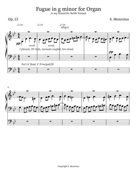 (con't from Part XVII)
There are times when an organist just wants a short 4 voice fugue that isn't paired with a prelude ... something tuneful that hasn't been heard before ... something with a recognizable tune memorable to a general audience after a first hearing ... something that passes through some nearly related keys and a couple of unrelated ones, just to be different, where they 