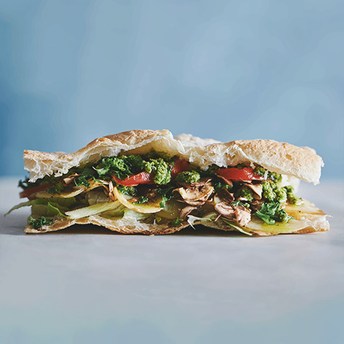 Kartoffel-svampe sandwich