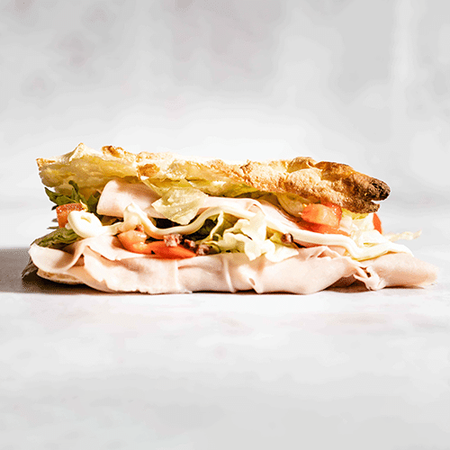 Skinke-bacon sandwich