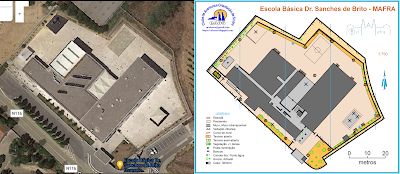 Da fotografia aérea para o mapa de orientação: o mapa é o desenho de uma área, com base na projeção vertical dos seus diversos elementos, mediante uma simbologia própria...