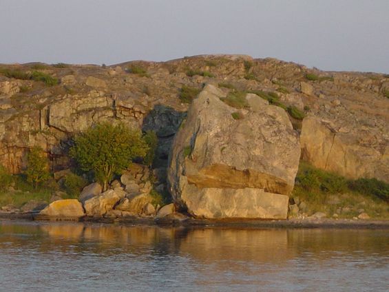 Kvällssol på Stora sten