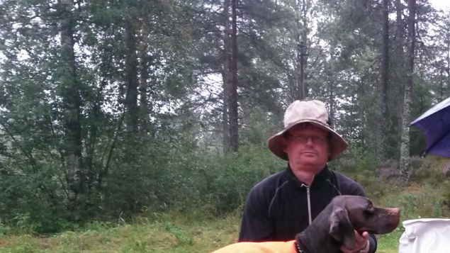 Freia fikk 1. AK skog 25.aug og blei prøvens beste hund på Østmarka som i fjor. Gøy med fuglearbeider i regnværet!