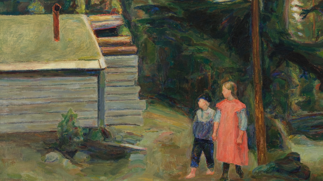Det ubebodde huset - Einar Sandberg (Olje på lerret, 1909)