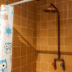 Koperen wanddouche Astrid