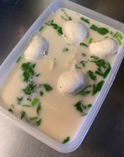 nr.1 (Tom kha) kokosmælk suppe.