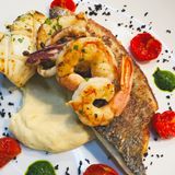 Gegrillter Fisch vom Grill
