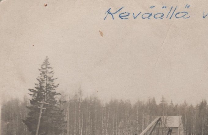 Pappilankosken sillan holvin uudestaan rakentaminen v. 1928 keväällä