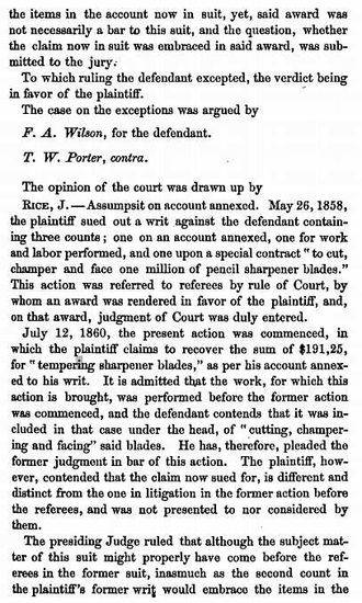 1861 Cunningham versus Foster Text2