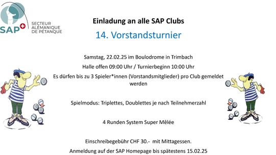 25-02-22,Einladung Vorstandsturnier 2025
