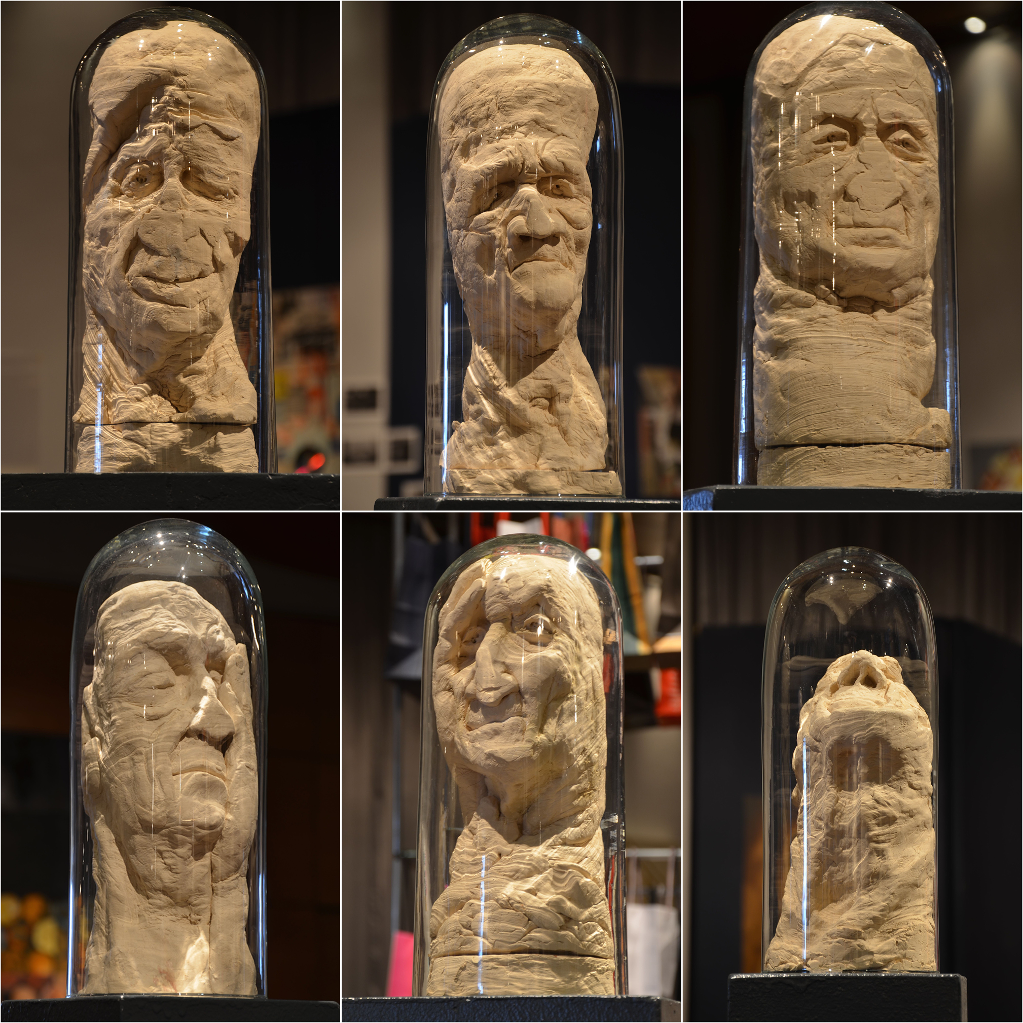 Luc Peiffer, Alte Kopfstücke, sculptures