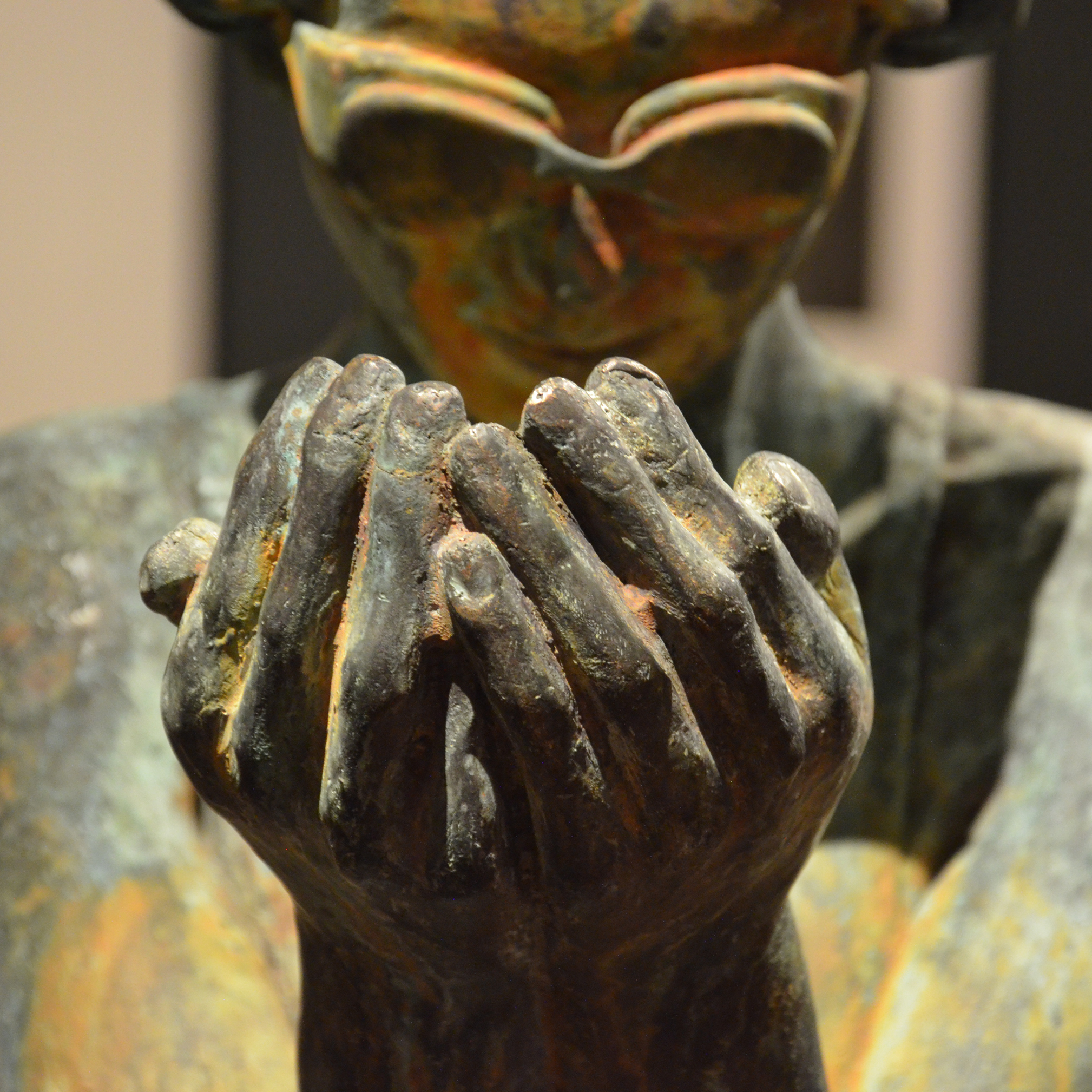 Luc Peiffer, Fontaine, sculpture bronze