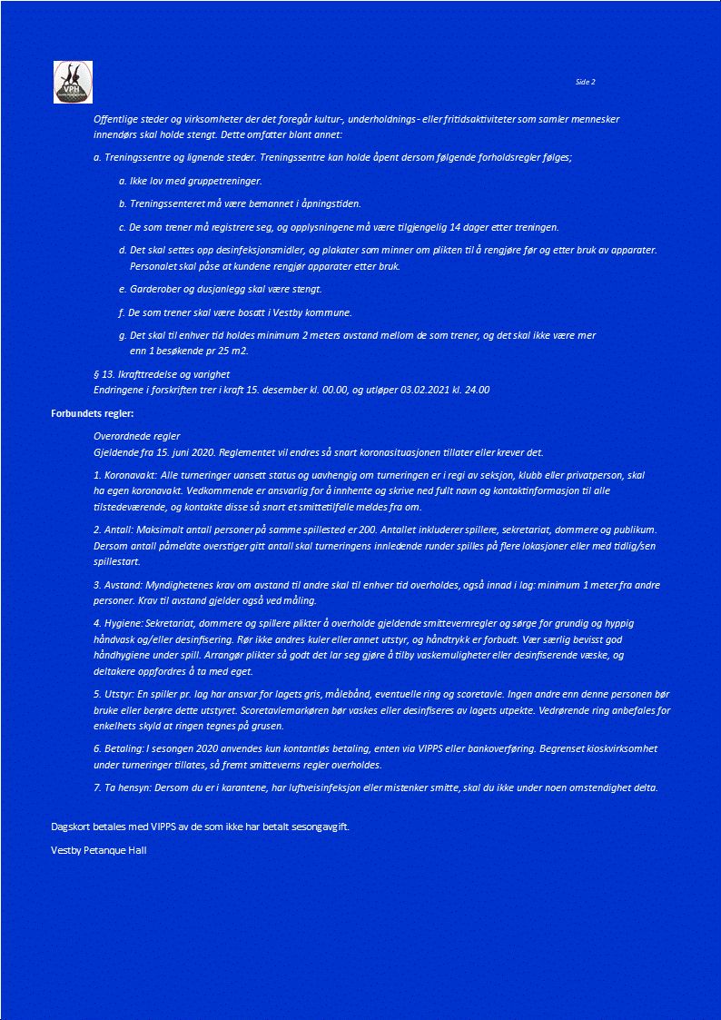 Info vedr. åpning av hallen side 2