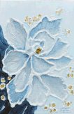 Gips-Acrylblume für Hedda