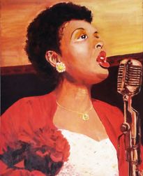 Billie in Red     Acylic on Canvas
