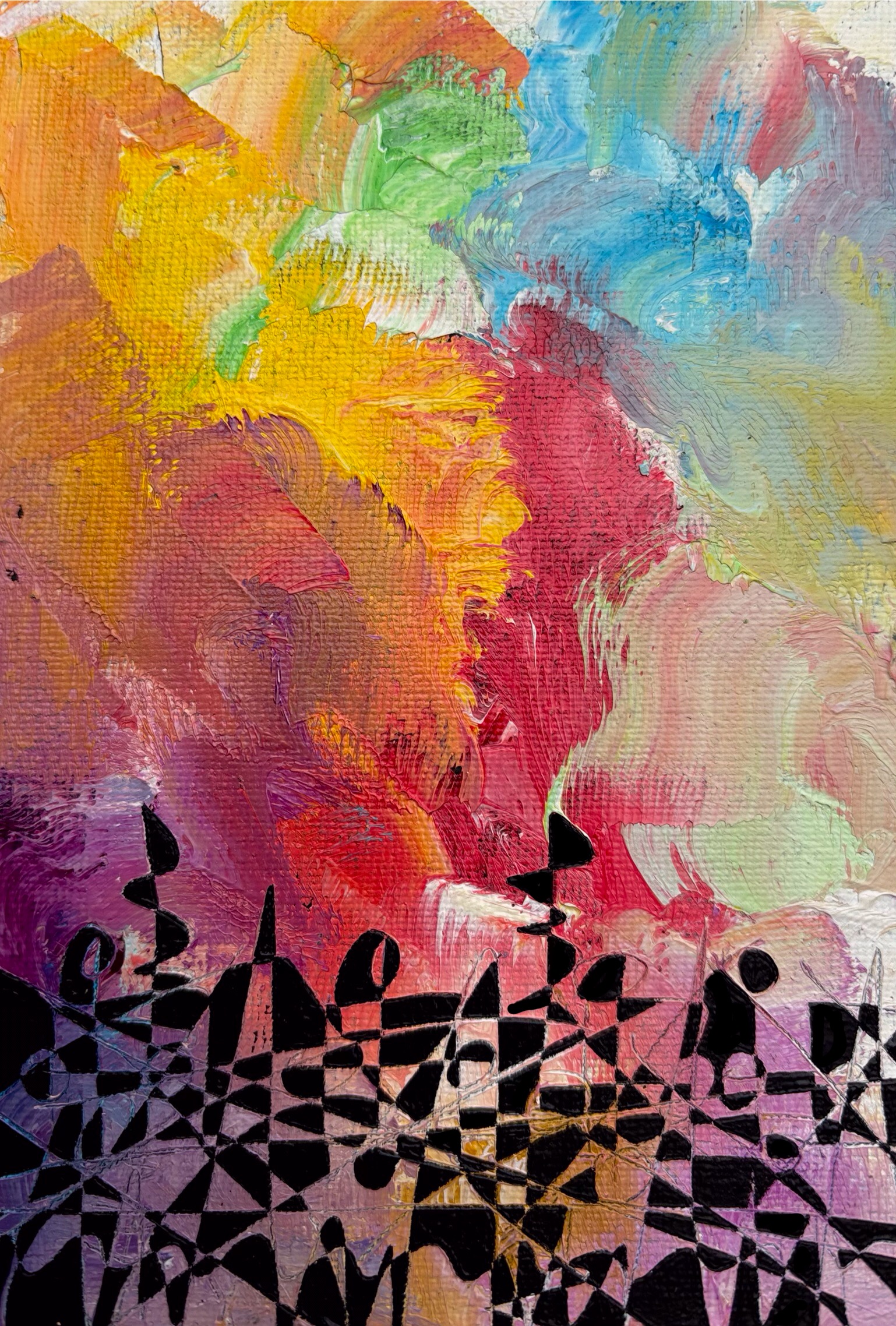 2023. Camino de Santiago. Day 2. Oil on canvaspaper. 15x10 cm.