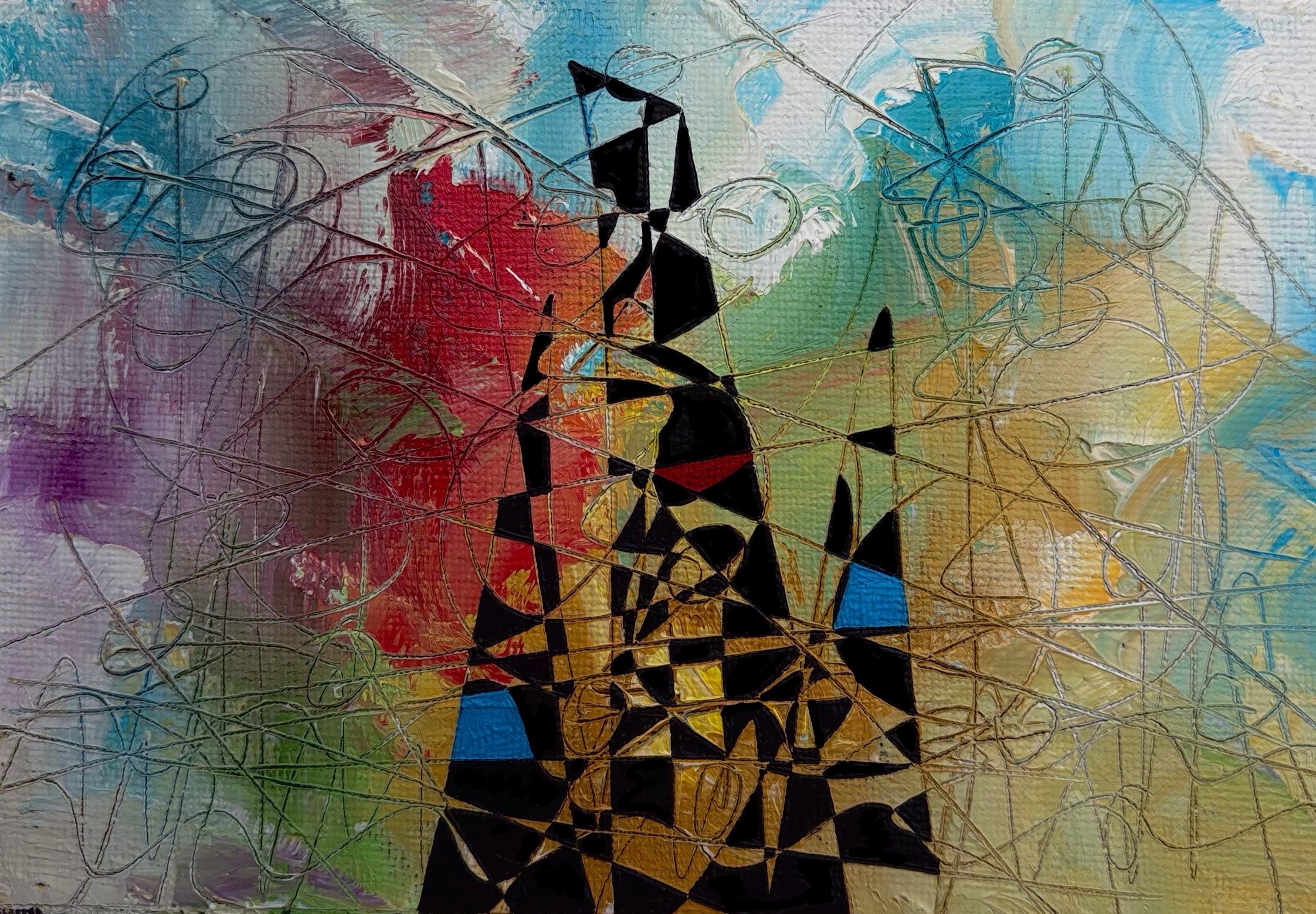 2023. Camino de Santiago. Day 3. Oil on canvaspaper. 10x15 cm.