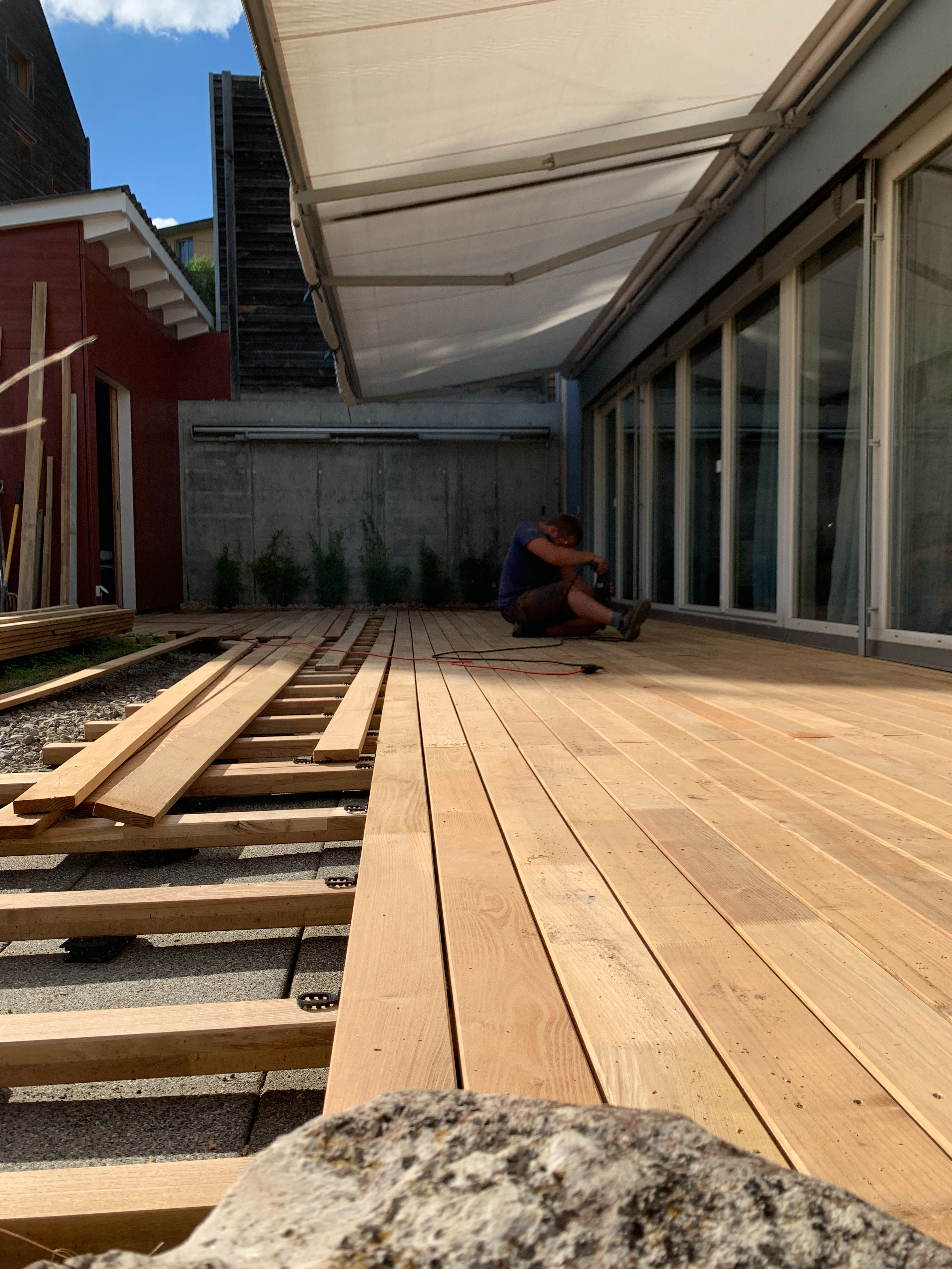 Terrasse im Umbau