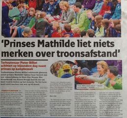 Nieuwsblad artikel Prinses