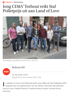 Staf Polletprijs voor Land of Love 2